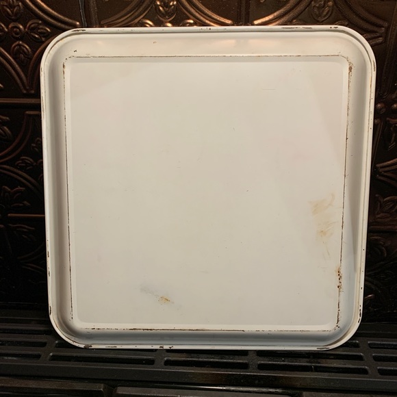 Vintage Large Maxey Metal Serving Tray 13"×13" - Picture 2 of 3